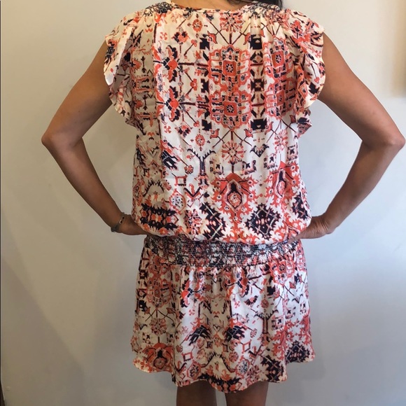 Parker printed silk mini dress - Picture 2 of 2